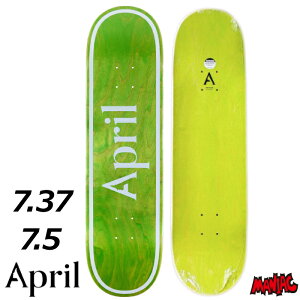 yjzXP{[ fbL Pi qp LbY XP[g{[h 7.37 7.5 April GCv MINI - OG LOGO GREEN INVERT 7.37 7.5 Skateboard Deck  Xg[g gbN