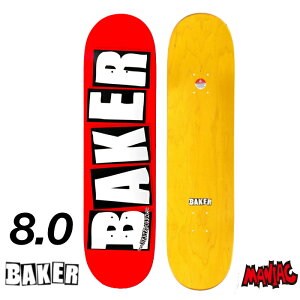 yjzXP{[ fbL xCJ[ BAKER BLAND LOGO DECK WHITE MULTIPLE SIZES XP[g{[h 8.0C` 8.0inch SK8 SKATEBOARD  Xg[g gbN lp