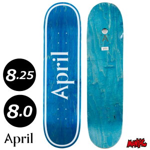 yjzXP{[ fbL Pi XP[g{[h April GCv OG LOGO BLUE INVERT 8.0 8.25 8.0 8.25 Skateboard Deck  Xg[g gbN APRIL lp