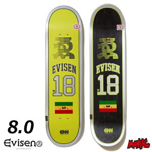 yjzXP{[ fbL XP[g{[h 8.0 EVISEN GBZ GrZ NO.18 8.0 SKATEBOARD  Xg[g gbN lp Evisen Skateboards
