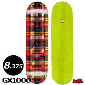【日祝も発送】スケボー デッキ 単品 スケートボード GX1000 ジーエックス OG LOGO TARTAN ORANGE 8.375 8.375インチ SK8 SKATEBOARD 板 ストリート トリック 大人用 ストリート