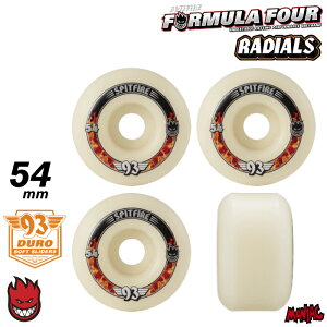 �y���j�������z�X�P�[�g�{�[�h�E�B�[�� SPITFIRE �X�s�b�g�t�@�C�A�[ F4 FORMULA FOUR RADIALS - 93DURO 93A 54mm �t�H�[�~�����t�H�[ ���W�A���X ���f�B�A���X 4��1�Z�b�g �X�s�b�g�t�@�C���[ �p�[�c �n�[