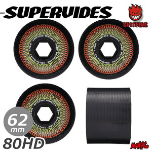 �y���j�������z�X�P�[�g�{�[�h �E�B�[�� �X�P�{�[ SPITFIRE �X�s�b�g�t�@�C���[ �\�t�g�E�B�[�� �N���[�U�[ 80HD SUPER WIDES BLACK 62mm 4��1�Z�b�g �p�[�c �^�C�� ���i �\�t�g �X��� �N���[�U�[�E�B