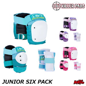 �y���j�������z�X�P�[�g�{�[�h �X�P�{�[ �v���e�N�^�[ 187 KILLER PADS �L���[�p�b�h JUNIOR SIX PACK �W���j�A�V�b�N�X�p�b�h �q���p KIDS �L�b�Y SK8 �X�P�[�g �X�g���[�g �X�|�[�c�p �X�P�[�^�[ Skateb