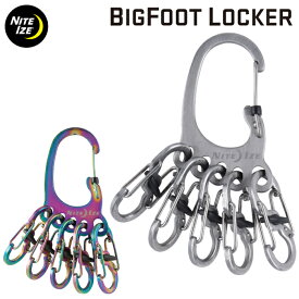 NITEIZE ナイトアイズ ビッグフットロッカー BIGFOOT LOCKER キーラック S-BINER エスビナー Sビナー マイクロロック 鍵 5本 まとめる カラビナ キーホルダー キーリング