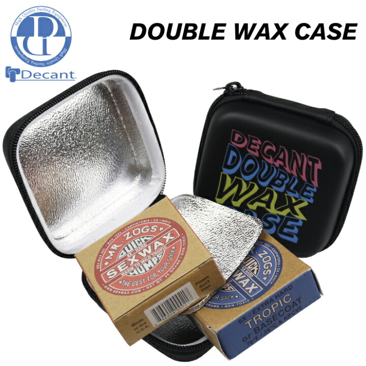 楽天市場 Decant デキャント ダブルワックスケース Double Wax Case サーフィン サーフワックス 収納ケース 保管 保冷剤付き あす楽対応 マニアック