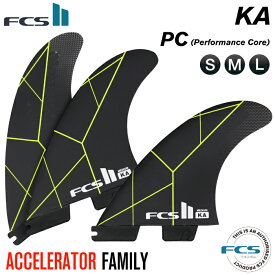 [純正フィンボルトプレゼント]FCS2 FIN エフシーエス2フィン ショートボード用 トライフィン KA - PC (BLACK/ACID) コロへアンディーノ パフォーマンスコア Sサイズ Mサイズ Lサイズ 3フィン スラスター 【日本正規品】