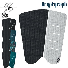 デッキパッド サーフィン DEEP WATER SUPPLY ディープウォーターサプライ ショートボード用 Cryptgraph クリプトグラフ 2ピース デッキパッチ デッキパット ショート用