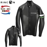 ウェットスーツ タッパー RINCON リンコン メンズ SOVRANO 2mm長袖タッパー ラバー フロントジップ ウエ…