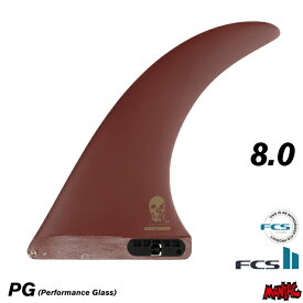FCS2 FIN フィン センターフィン クリステンソン CHRISTENSON - PG 8.0” ブラッドレッド ワイン パフォーマンスグラス グラスフィン エフシーエス2フィン シングルフィン ロングボードフィン ロング用 ミッドレングス用 サーフィン