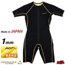 サーフィン ウェットスーツ インナー 起毛 防寒 グッズ 冬用 マジック MAGIC ROYAL AGTitan210 INNER - SSP 1mmロイヤルインナー AGチタン スプリング 半袖半ズボン サーフインナー 寒さ対策 装備 アイテム メンズ レディース