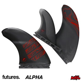 フューチャー フィン フィン ツインスタビ 2＋1 リバース3/2ツイン＋1 FUTURES. FIN フューチャーフィン ALPHA - REVERSE 3/2 TWIN＋1 ブラック/レッド アルファ フューチャーズフィン ショート用 ツインフィン サーフィン