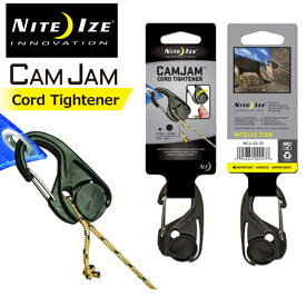 NITEIZE ナイトアイズ カムジャム 1P CAM JAM CORD TIGHTENER 1個 カラビナ付き テント タープ 積み荷 固定具
