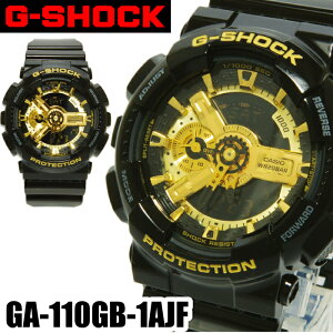 �y���j�������zG-SHOCK �W�[�V���b�N �r���v�@ GA-110GB-1AJF�@ �u���b�N/�S�[���h�@ �A�i���O���v �f�W�^�����v�@ CASIO �J�V�I�@ �����Y�@ �v���[���g