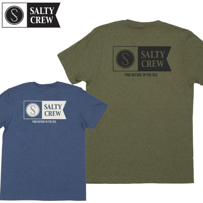 SALTY CREW ソルティークルー Tシャツ メンズ 52-217 ALPHA STANDARD S/S TEE 半袖シャツ クルーネック 男性用  ロゴプリント バックプリント | マニアック