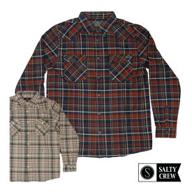 【決算価格】 【日祝も発送】SALTY CREW ソルティークルー メンズ 長袖シャツ 71-101 WESTBOUND L/S FLANNEL フランネル 長袖 襟付き チェック 男性用 サーフィン 釣り