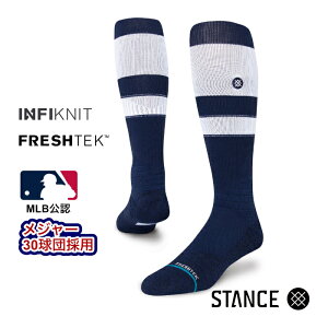 �y���j�������zSTANCE �X�^���X �\�b�N�X �싅 �x�[�X�{�[�� �C�� �����Y �u�����h STANCE SOCKS STRIPES OTC 2023 - White/Navy - �X�g���C�v �z���C�g/�l�C�r�[ ��/�� FRESHTEK �t���b�V���e�b�N ���싅 MLB ��