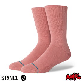 STANCE スタンス ソックス 靴下 メンズ ブランド STANCE SOCKS ICON - Rose Smoke スケーターソックス ハイソックス メンズソックス おしゃれ 【あす楽対応】