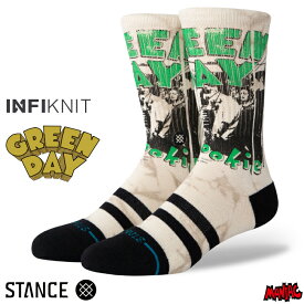 【4/25限定★抽選で最大100%PTバック】 STANCE スタンス ソックス 靴下 メンズ ブランド STANCE SOCKS 1994 CREW - Off White - INFIKNIT インフィニット GREEN DAY グリーンデイ スケーターソックス ハイソックス メンズソックス おしゃれ