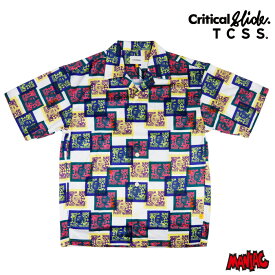 TCSS メッシュシャツ Critical Slide メンズ 半袖シャツ Tシャツ メッシュ シャツ トップス ボタンシャツ 男性用 クリティカルスライド MESH SHIRTS LE2242 サーフィン サーフブランド ティーシーエスエス 速乾