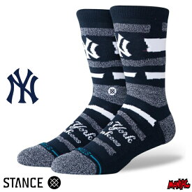 【日祝も発送】STANCE スタンス ソックス NY ヤンキース 靴下 くつ下 メンズ ブランド SQUEEZE NYY - Navy ハイソックス メンズソックス おしゃれ ニューヨークヤンキース 野球 MLB メジャーリーグ