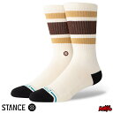 【日祝も発送】STANCE スタンス ソックス 靴下 メンズ ブランド STANCE SOCKS BOYD ST - Dark Brown ダークブラウン スケーターソックス ハイソックス メンズソックス おしゃれ