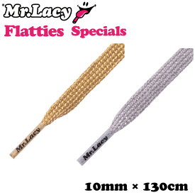 靴ひも シューレース スニーカー用 Mr.Lacy ミスターレーシー Flatties Specials フラッティーズスペシャルズ 約130cm 平ひも くつひも カラフル 靴紐