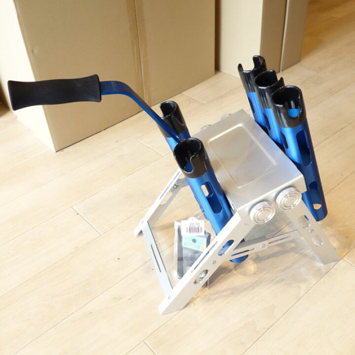 楽天市場】ロデオクラフト ロッドスタンド 5本用 有頂天ブルー  