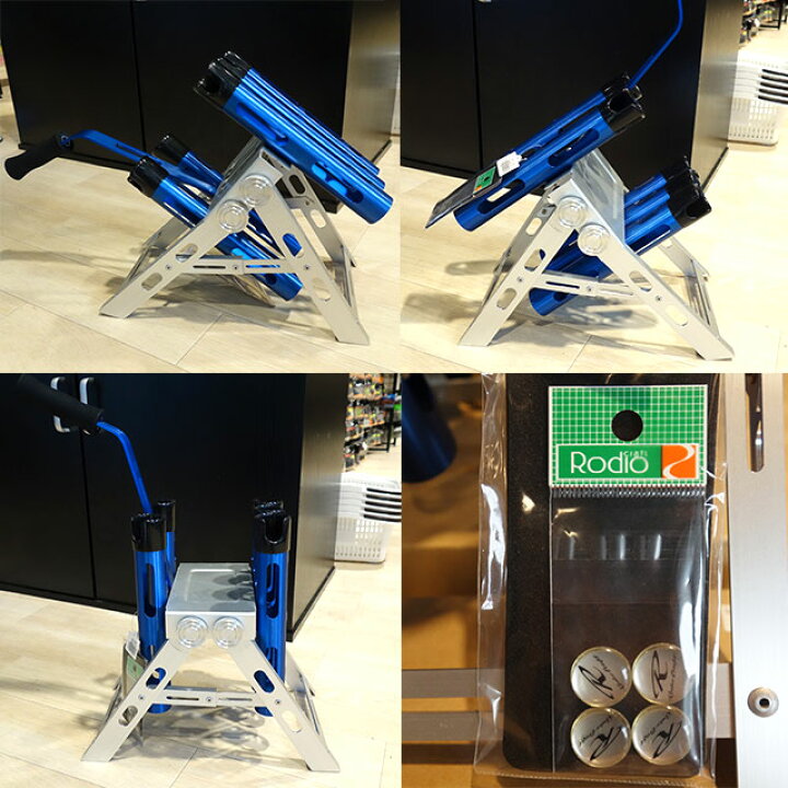 楽天市場】ロデオクラフト ロッドスタンド 5本用 有頂天ブルー  