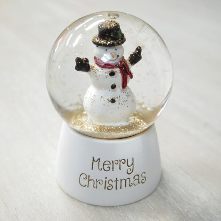 楽天市場 ミニスノードーム スノーマン ガラスドーム スノードーム 人気商品 サンタ ツリー 雪だるま キラキラ 雑貨屋 ゴールド 飾り 装飾 スノーグローブ コンパクト Xmas ホワイト プチギフト マニエールパーティー