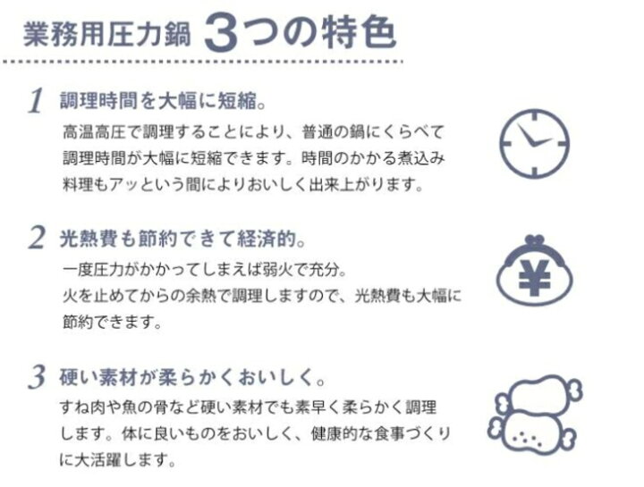 楽天市場】業務用圧力鍋 18リッター 直火専用【送料無料】【プロ用調理 