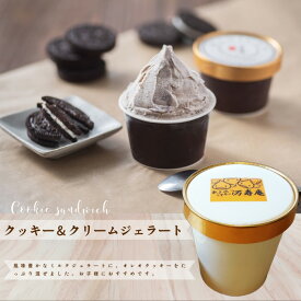 TV、雑誌で紹介！ 万寿庵の人気ジェラート（クッキー＆クリーム）