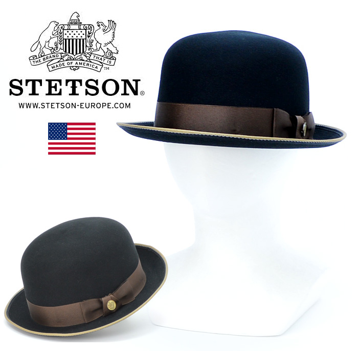 アイテム勢ぞろい 今だけ限定15%OFFクーポン発行中 アメリカ製 高級 ボーラーハット ハット メンズ 帽子 バーゲン 送料無料 STETSON メンズハット アラフォー 山高帽 おしゃれ 50代 60代 ステットソン 紳士帽子
