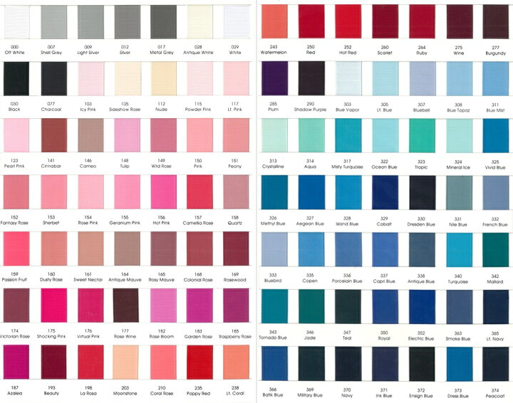 楽天市場】リボン 色見本帳 : まんま母さんのりぼん 