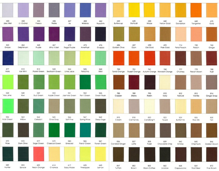 楽天市場】リボン 色見本帳 : まんま母さんのりぼん 