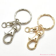 キーホルダー金具　韓国製　2個　★