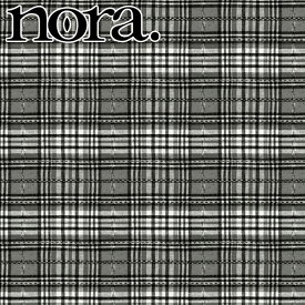 nora.　チェック柄　モノクロステッチ　10cm単位　切り売り　CL1055　シーチング生地　ノラ　NORA.　(198)　★