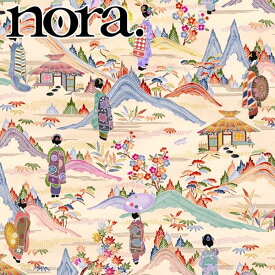 nora.　女旅　10cm単位　切り売り　KM1011　シーチング生地　ノラ　NORA.　(270)　［在庫限り］