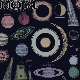 イマージン・ザ・ユニバース　Cブラック系　10cm単位　切り売り　SN1092L　綿麻生地　nora.　ノラ　(402)　★