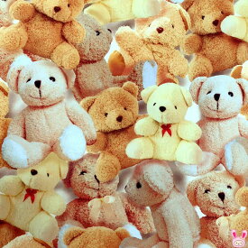超リアルなクマのぬいぐるみ　10cm単位　切り売り　S2204179-1　シーティング生地　(161)　「在庫限り」