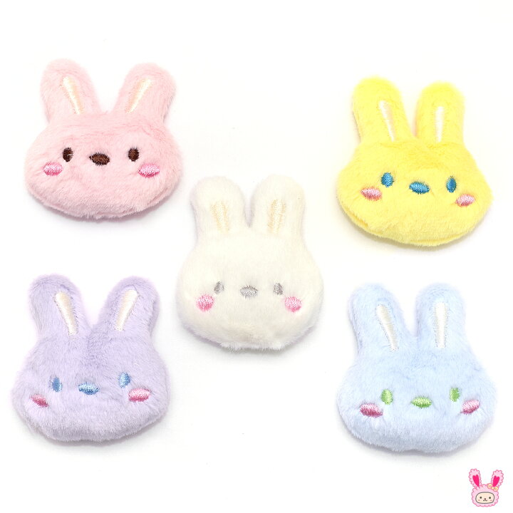 楽天市場】モチーフ もふもふうさちゃん 顔のぬいぐるみ 2個 : まんま 