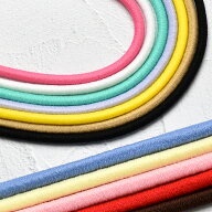 国産　丸ゴム　ウーリーカラーゴム　「2.5mm× 約3mカット 　／　約4mm× 約2mカット　／　業務用約2.5mm…