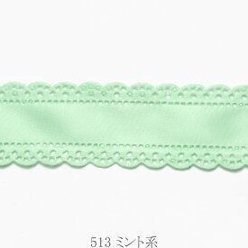 30mm　両面サテンレース風くり抜きリボン　2m