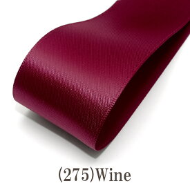 両面サテンリボン　赤系