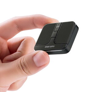 サンワダイレクト Bluetooth マウス 超小型 超薄型 ワイヤレス 静音 充電式 持ち運び USB-A レシーバー接続対応 3台マルチペアリング モバイルマウス ブラック 400-MAWB216BK