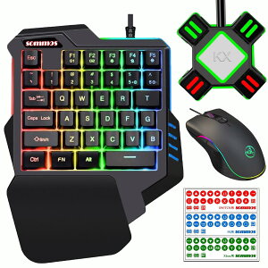 �Ў�L�[�{�[�h �}�E�X �R���o�[�^�[ �Z�b�g switch�Ή� �t�H�[�g�i�C�g�p�L�[�{�[�h �Q�[�~���O�L�[�{�[�h �}�E�X�Z�b�g Switch/switch lite/PS4/PS3/Xbox�Ή� RGB�Q�[�~���O�L�[�{�[�h �Q�[�~���O�}