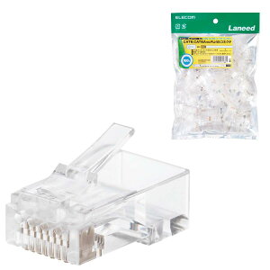 �G���R�� RJ45�R�l�N�^ CAT6�ECAT6A�Ή� �P���E�������Ή� 100���� LD-6RJ45T100RJ45�R�l�N�^(100��)