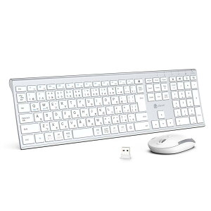 iClever �L�[�{�[�h���C�����X�L�[�{�[�h�}�E�X�Z�b�g���{��JIS�z�� �É� �����^ type c�[�d�� �t���T�C�Y �e���L�[�t�� �}�E�X3�i���߉\DPI ����2.4G �p�\�R��PC Windows/Mac�Ή� IC-BK23Combo (�V���o