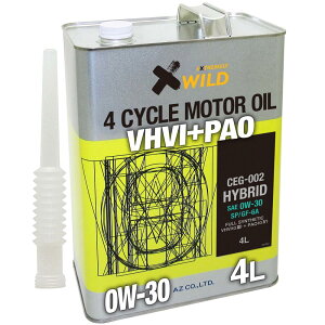 AZ (G[[bg) CEG-002 4֗p GWIC 4L 0W-30 SP HYBRID 100%w VHVI+PAO ԗp EG764