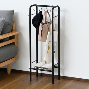 �R�P(YAMAZEN) ���b�N �J�o�����[ �݂艺�� �o�b�O ���[ ���� �o�b�O�|�� �X�^���h ���[���b�N �X���� �n���K�[���b�N �~�j �q���� ��32.5×���s20×����90cm �g���i �}�b�g�u���b�N BBR-30(MBK)